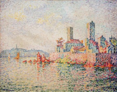 Antibes, de torens door Paul Signac